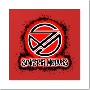 Sinister Motives logo red Posters and Art